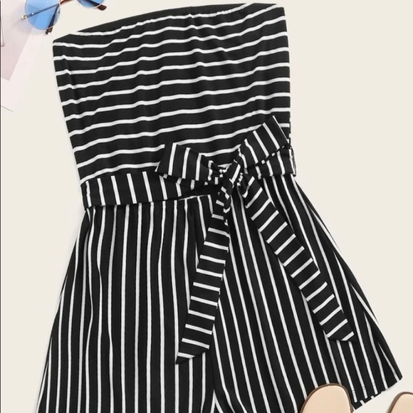 SOLD ⭐️HPx2 Striped tube top romper NEW - Picture 2 of 5